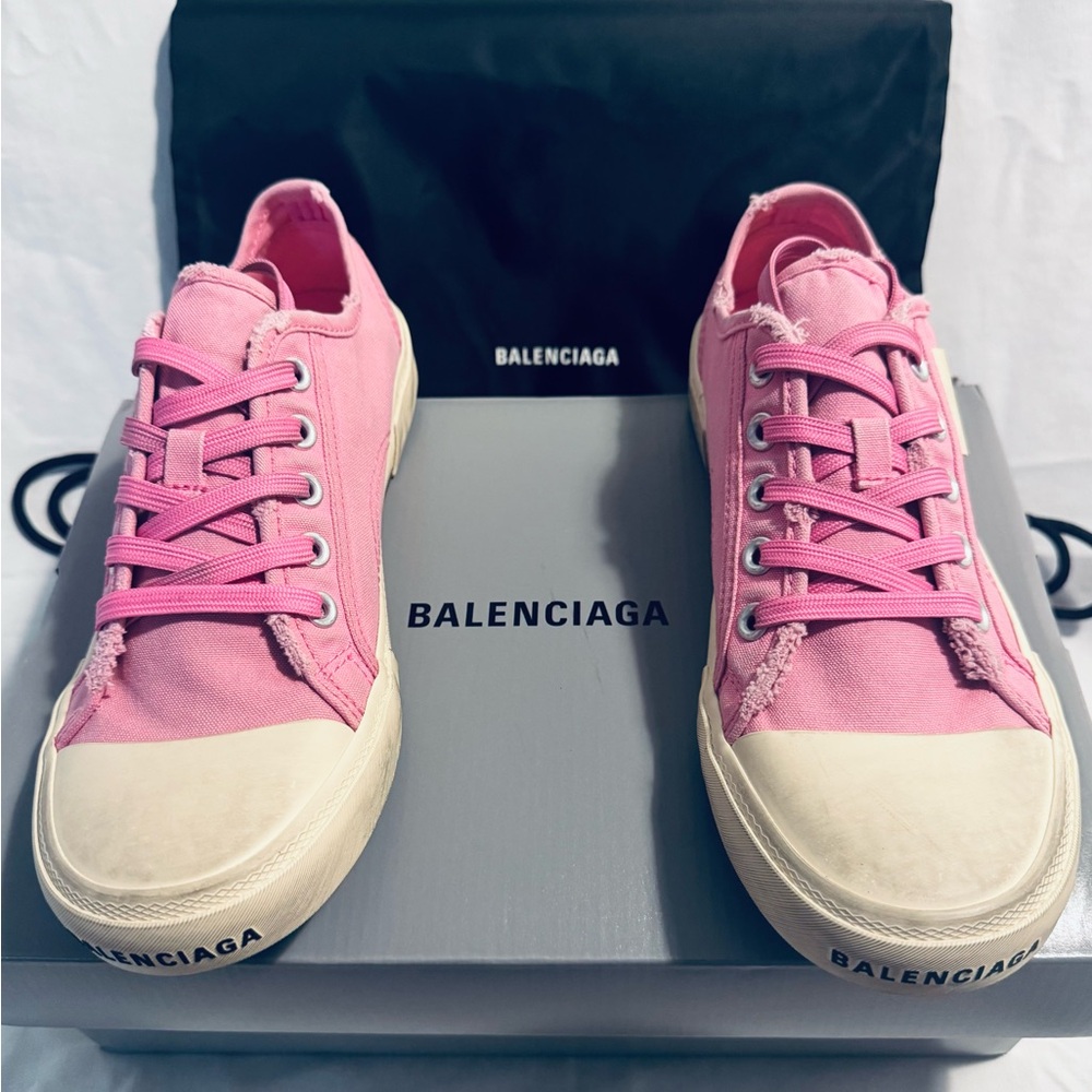 BALENCIAGA Paris low-top canvas sneakers